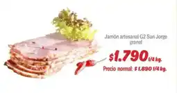 Mayorista 10 Jamón artesanal g2 san jorge granel oferta