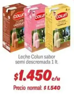 Mayorista 10 Leche colun sabor semi descremada oferta