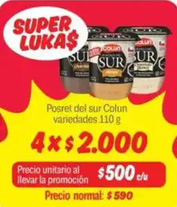 Mayorista 10 Posret del sur Colun variedades oferta