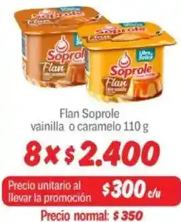 Mayorista 10 Flan soprole vainilla o caramelo oferta