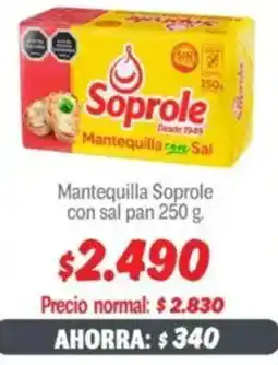 Mayorista 10 Mantequilla soprole con sal pan oferta