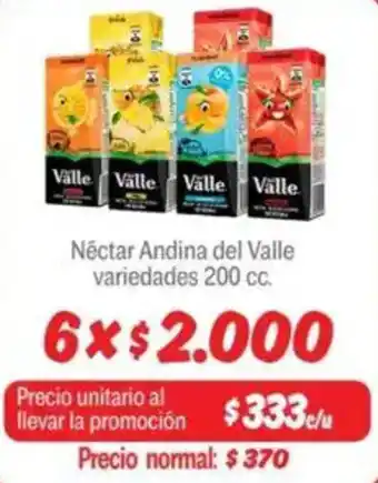 Mayorista 10 Néctar andina del valle variedades oferta