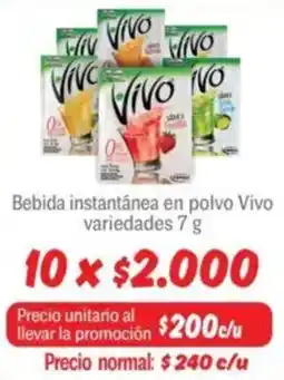 Mayorista 10 Vivo bebida instantánea en polvo variedades oferta