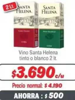 Mayorista 10 Santa helena vino tinto o blanco oferta