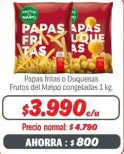 Mayorista 10 Papas fritas o duquesas frutos del maipo congeladas oferta