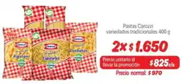 Mayorista 10 Carozzi pastas variedades tradicionales oferta