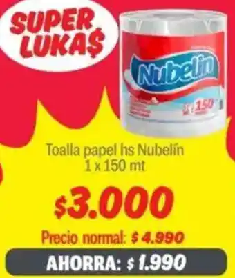 Mayorista 10 Nubelín toalla papel hs oferta