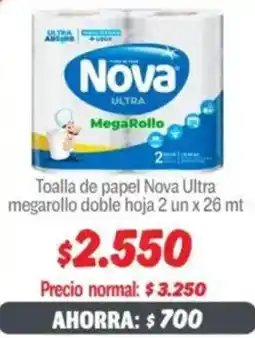 Mayorista 10 Nova ultra toalla de papel megarollo doble hoja oferta