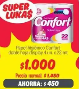 Mayorista 10 Confort papel higiénico doble hoja display oferta