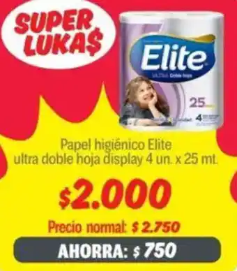 Mayorista 10 Elite papel higiénico ultra doble hoja display oferta