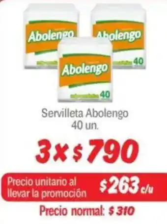 Mayorista 10 Abolengo servilleta oferta