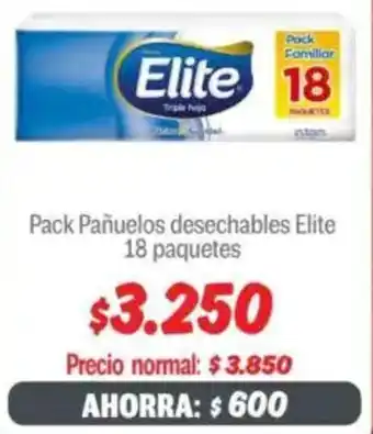 Mayorista 10 Elite pack pañuelos desechables oferta