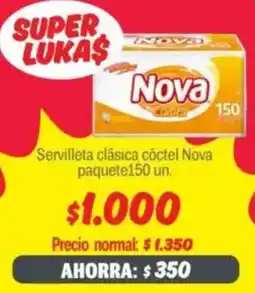 Mayorista 10 Nova servilleta clásica cóctel paquete oferta