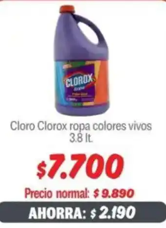 Mayorista 10 Clorox cloro ropa colores vivos oferta