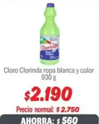 Mayorista 10 Cloro clorinda ropa blanca y color oferta