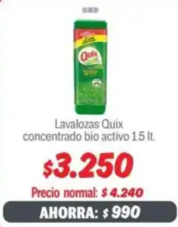 Mayorista 10 Quix lavalozas concentrado bio activo oferta