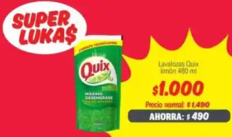 Mayorista 10 Quix lavalozas limón oferta