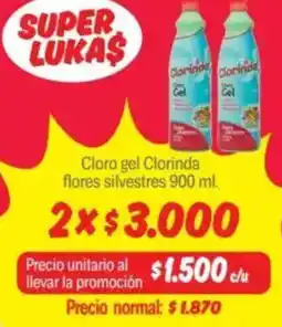 Mayorista 10 Cloro gel clorinda flores silvestres oferta