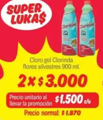 Mayorista 10 Cloro gel clorinda flores silvestres oferta