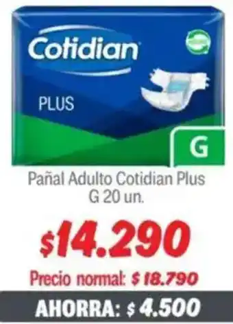 Mayorista 10 Cotidian pañal adulto plus oferta