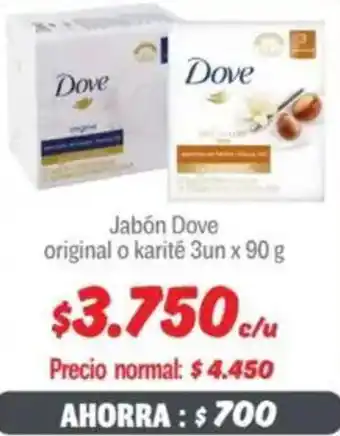 Mayorista 10 Dove Jabón original o karité oferta