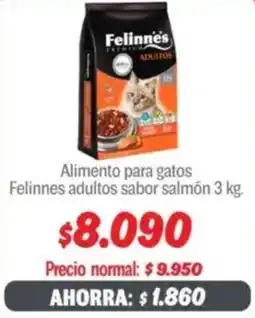 Mayorista 10 Felinnes alimento para gatos adultos sabor salmón oferta