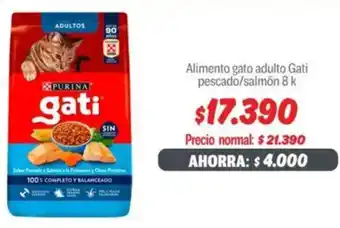 Mayorista 10 Gati alimento gato adulto pescado/salmón oferta