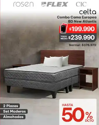 La Polar Celta combo cama europea bd new atlantis oferta