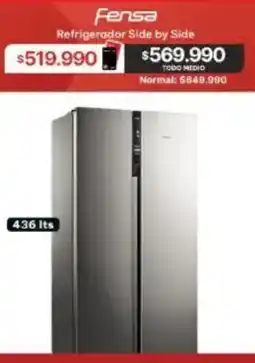 La Polar Fensa refrigerador side by side oferta