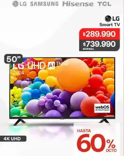 La Polar Lg smart tv 50" oferta