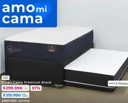 Foster Cic diván cama premium black oferta