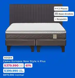 Foster Rosen cama europea new style 4 plus oferta