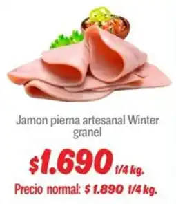 Mayorista 10 Winter jamon pierna artesanal granel oferta