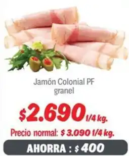 Mayorista 10 Jamón colonial PF granel oferta