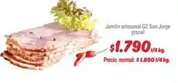 Mayorista 10 Jamón artesanal g2 san jorge granel oferta