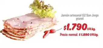 Mayorista 10 Jamón artesanal g2 san jorge granel oferta