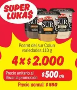 Mayorista 10 Colun posret del sur variedades oferta