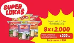 Mayorista 10 Colun yoghurt batido variedades oferta