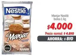 Mayorista 10 Nestlé manjar bolsa oferta