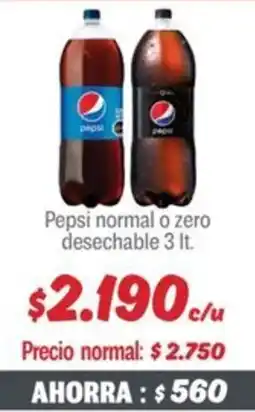 Mayorista 10 Pepsi normal o zero desechable oferta