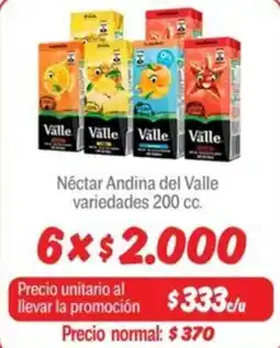 Mayorista 10 Néctar andina del valle variedades oferta