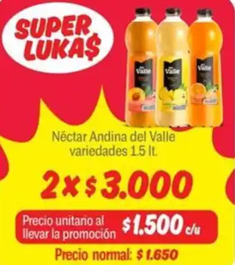 Mayorista 10 Néctar andina del valle variedades oferta