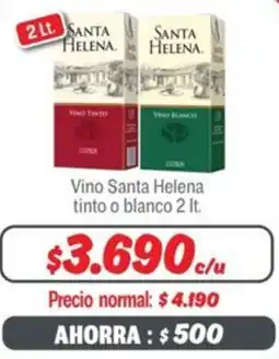 Mayorista 10 Santa helena vino tinto o blanco oferta