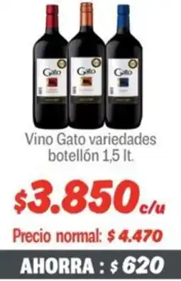 Mayorista 10 Gato vino variedades botellón oferta