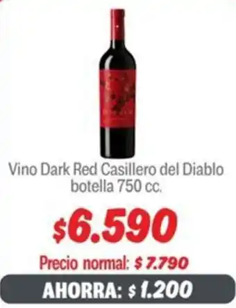 Mayorista 10 Dark red casillero vino del diablo botella oferta