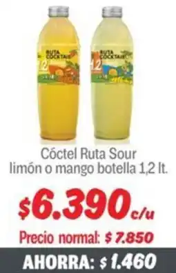 Mayorista 10 Ruta sour cóctel limón o mango botella oferta