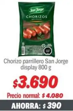 Mayorista 10 Chorizo parrillero San Jorge display oferta