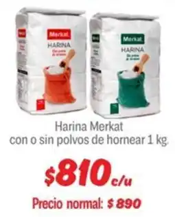 Mayorista 10 Harina merkat con o sin polvos de hornear 1 kg. oferta