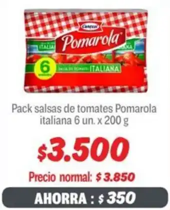 Mayorista 10 Pomarola pack salsas de tomates italiana oferta