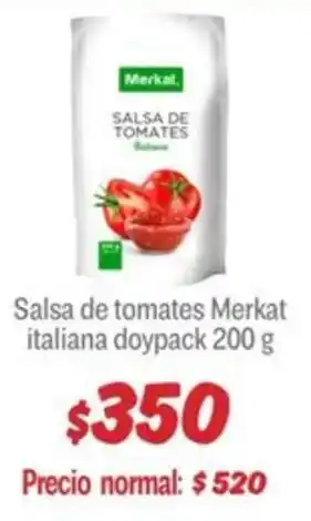 Mayorista 10 Merkat salsa de tomates italiana doypack oferta